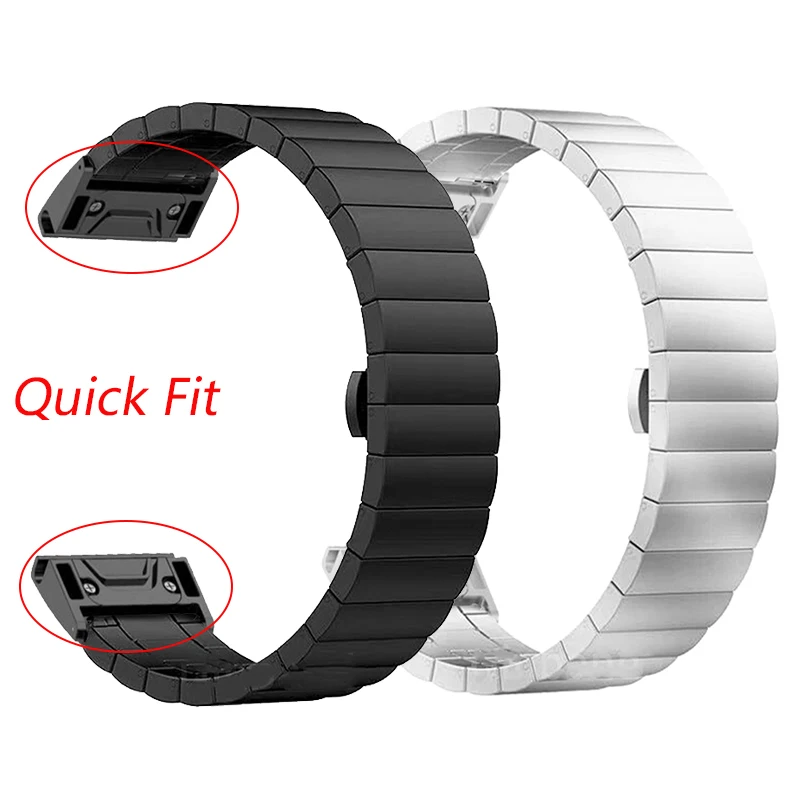 Quick Fit Bracelet For Garmin Fenix 8 51mm Metal Strap For Garmin Fenix 6X 7X Pro Stainless Steel Watchband Enduro 3 2 Wristband