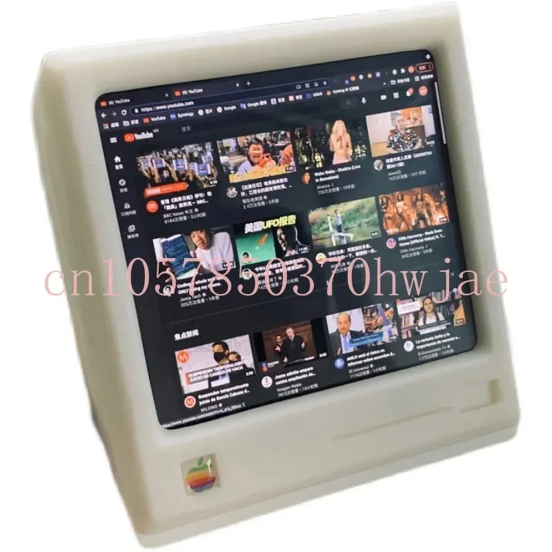 

3.8 Inch Small TV McIntosh Retro Computer 1200*1080 423PPI Sub Screen External Screen Monitor Desktop Ornament