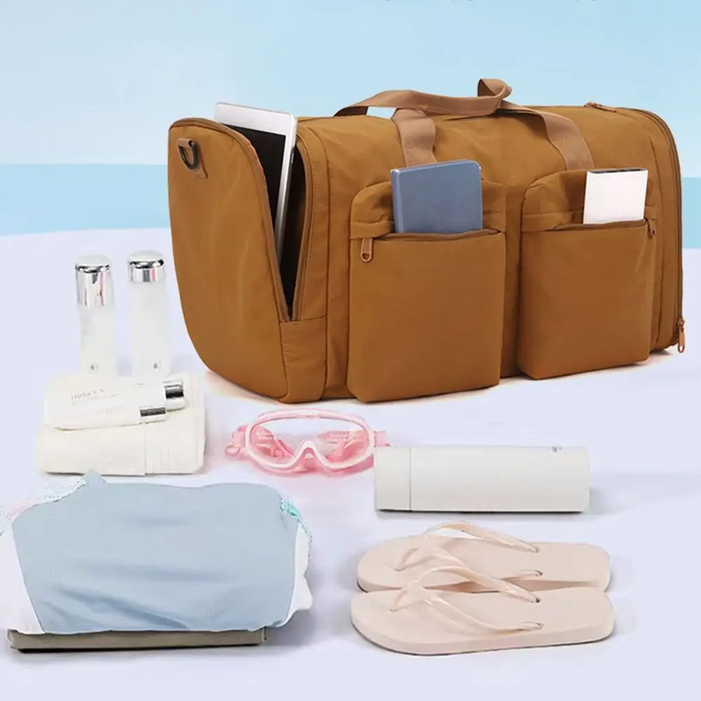 

Складная дорожная спортивная сумка, водонепроницаемая, пылезащитная, для спортзала, сумка на плечо, портативная повседневная спортивная сумка для фитнеса, плавания