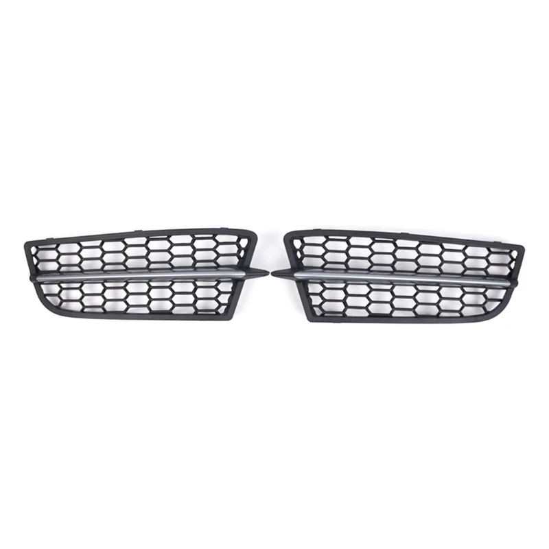 Fog Lamp Grille Anti-Collision Tough L/R Front Bumper Fog Light Grille For BMW 1 Series F20 F21M 2011-2015,B Parts Accessories