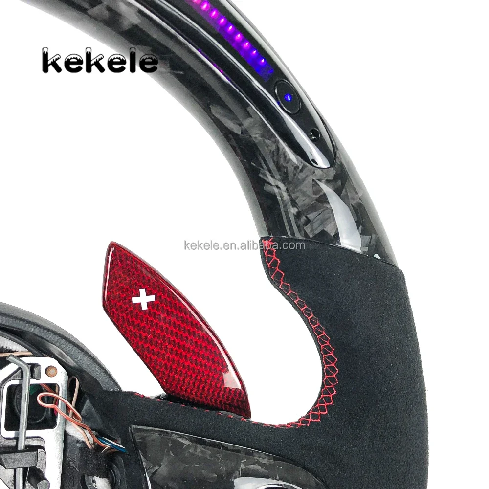 Car Accessories for BMW Mini R56 F55 F56 Cooper S JCW R50 F57 R57 R55 F60 F54 LED Forged Carbon Fiber Steering Wheel Supports！！ - view 5