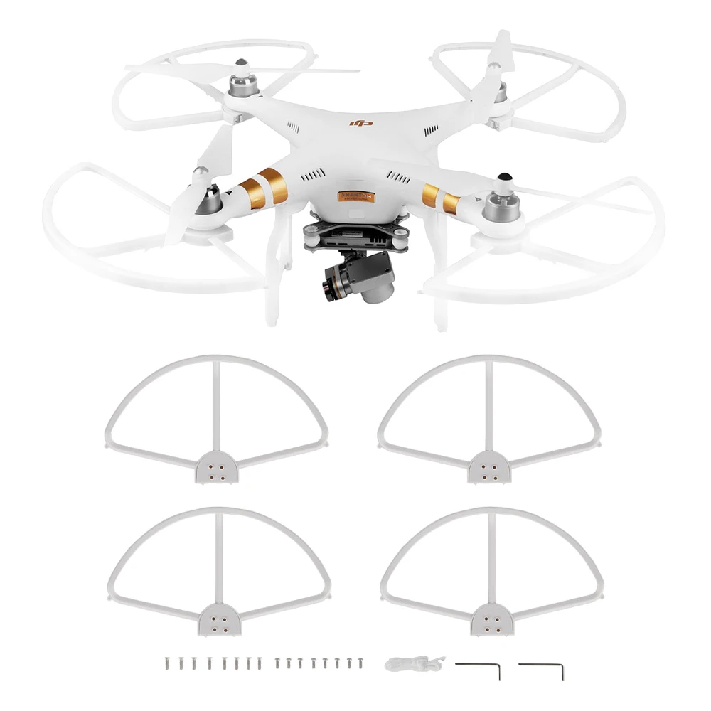 Для DJI Phantom 2 3 3A 3P 3S SE Запчасти для дронов Аксессуары 4 шт. Быстросъемный 9450 Защита пропеллера Лезвие Бампер Реквизит Протектор