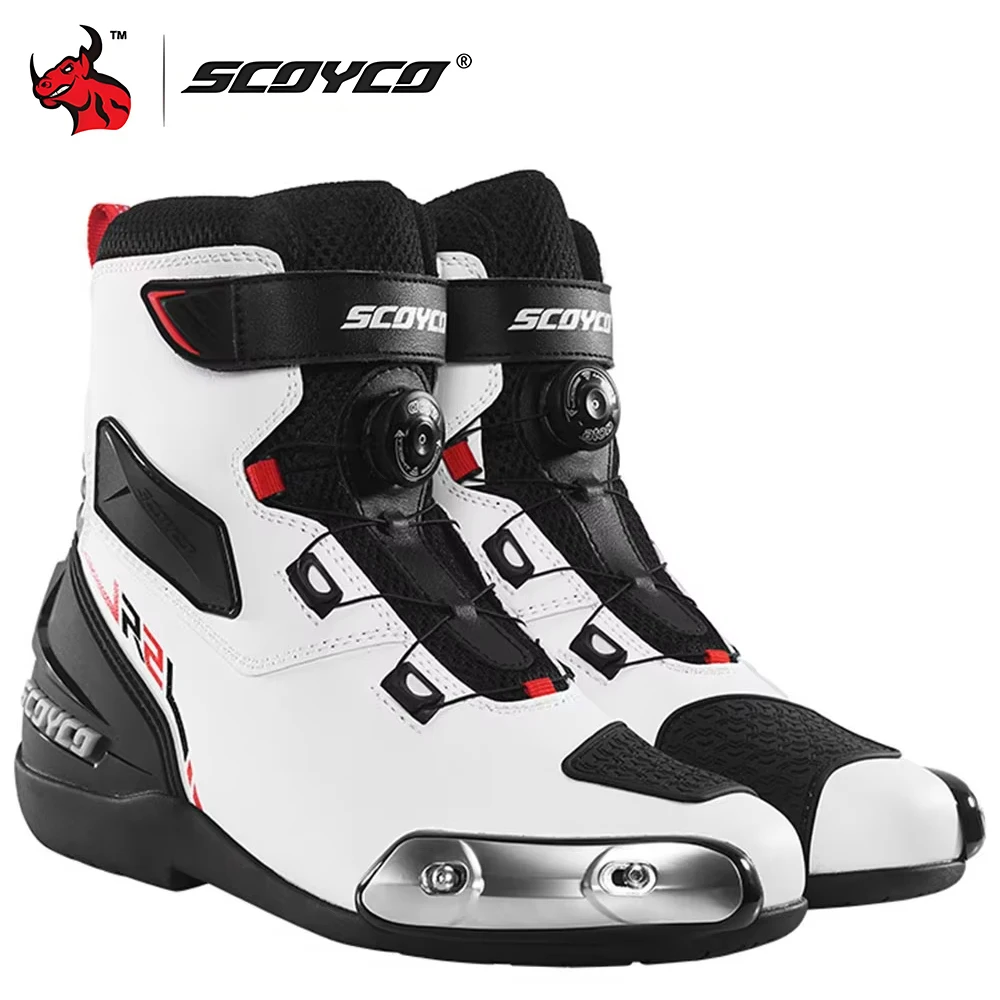

Scoyco Motorcycle Boots Motorcycle Shoes Wear-resisting Motorcycle Boots Anti-fall Motorcycle Boots Breathable Riding Boots