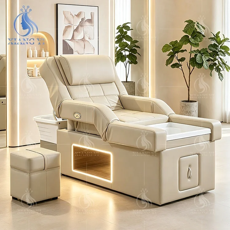 Head Therapy BedFacial Treatment Washing Massage Shampoo Chair Hair Salon Japonais Pedicure Head Spa Bed