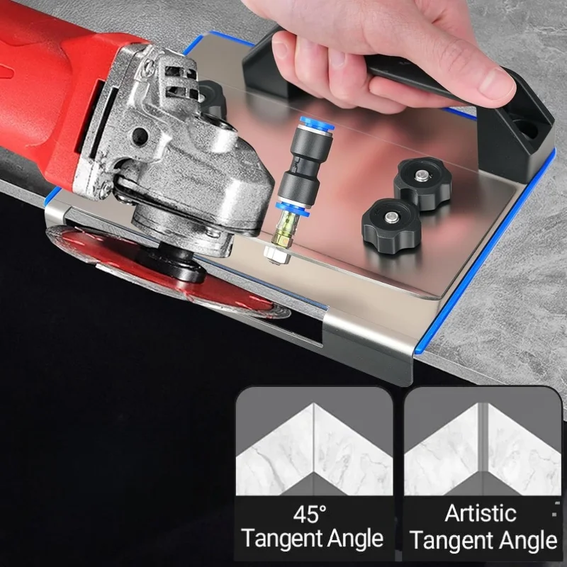 

Angle Grinder Stand for Tile 45°Chamfer Cutting,Angle Grinding Fixed Holder,Ceramic Tile Chamfer Bracket,Stainless Steel Beveler