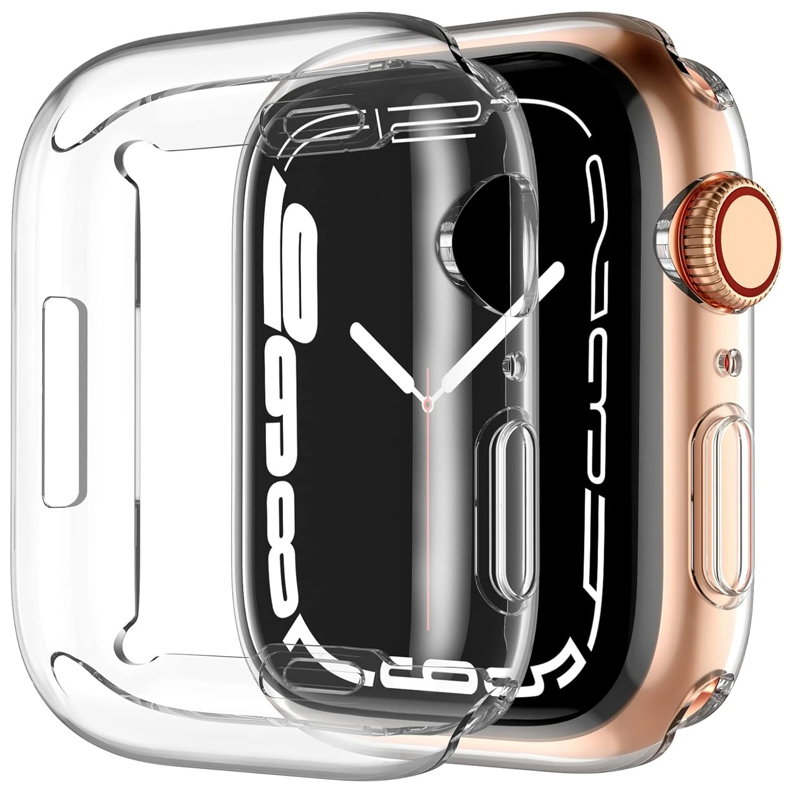 لساعة Apple Watch Series 10 42mm حافظة شفافة سريعة الإصدار من مادة TPU حافظة واقية للساعة الذكية