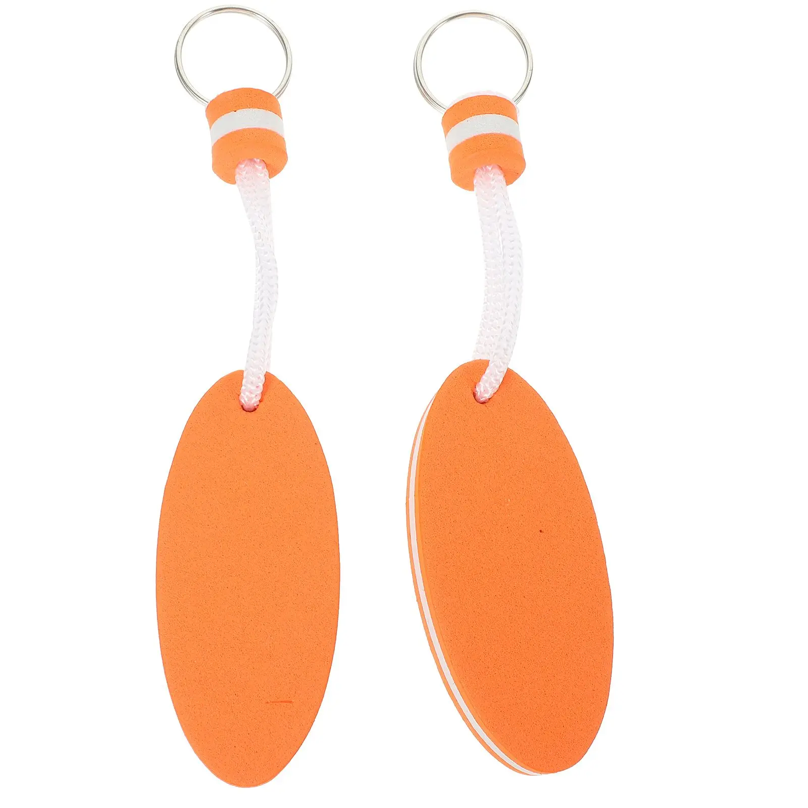 

2 Pcs EVA Foam Rings Lightweight Floating Key Chain for Water Sports Swimming Boating Kayaking Waterproof Key Ring Holder