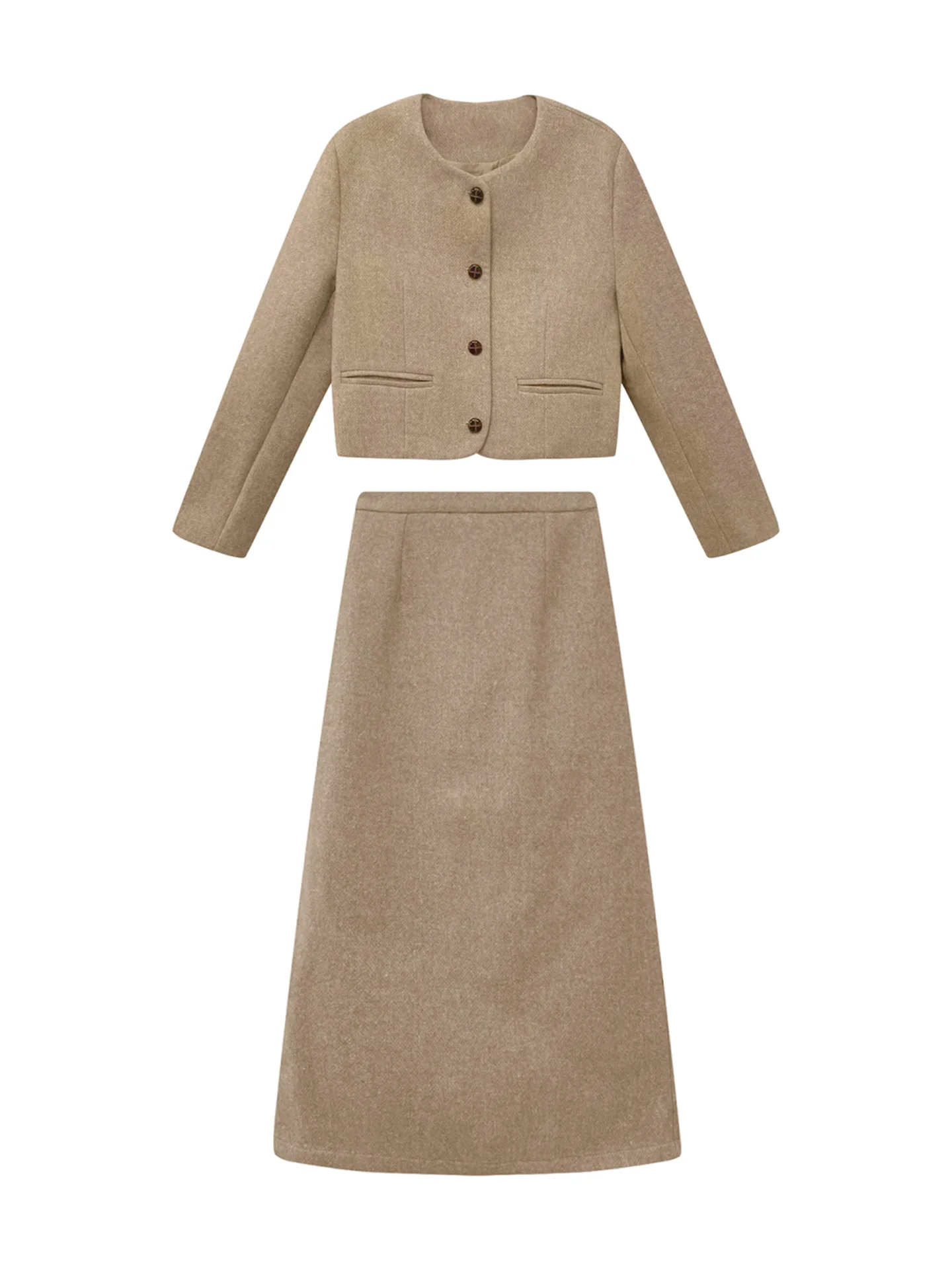 Coréen Sle longue Dr ensemble femmes printemps automne nouveau haut de gamme Ele Ladylike Faionable costume jupe en Fiber de Polyester