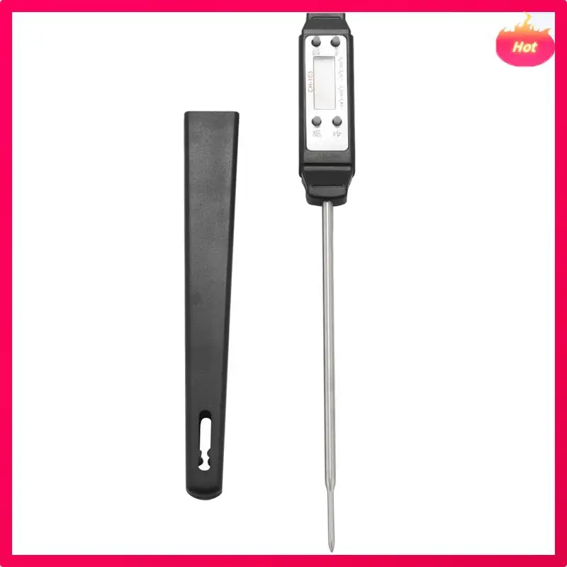 2X ميزان حرارة الطعام الرقمي للقراءة الفورية، ميزان حرارة اللحوم، ميزان حرارة الشواء عالي الدقة (أسود)