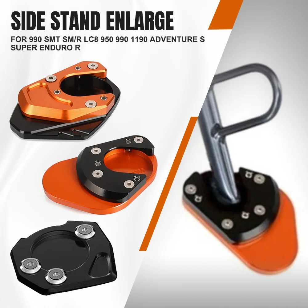

Kickstand Foot Side Stand Sidestand Extension Pad Support Plate For 990 SMT SM/R LC8 950 990 1190 Adventure S Super Enduro R