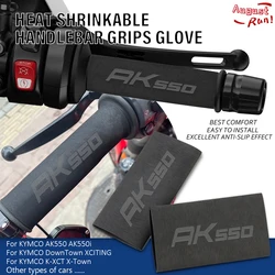For KYMCO AK550 / i DownTown XCITING X-Town K-XCT KRV RK Racing Motorcycle Nonslip Rubber Heat Shrinkable Handlebar Grips Cover