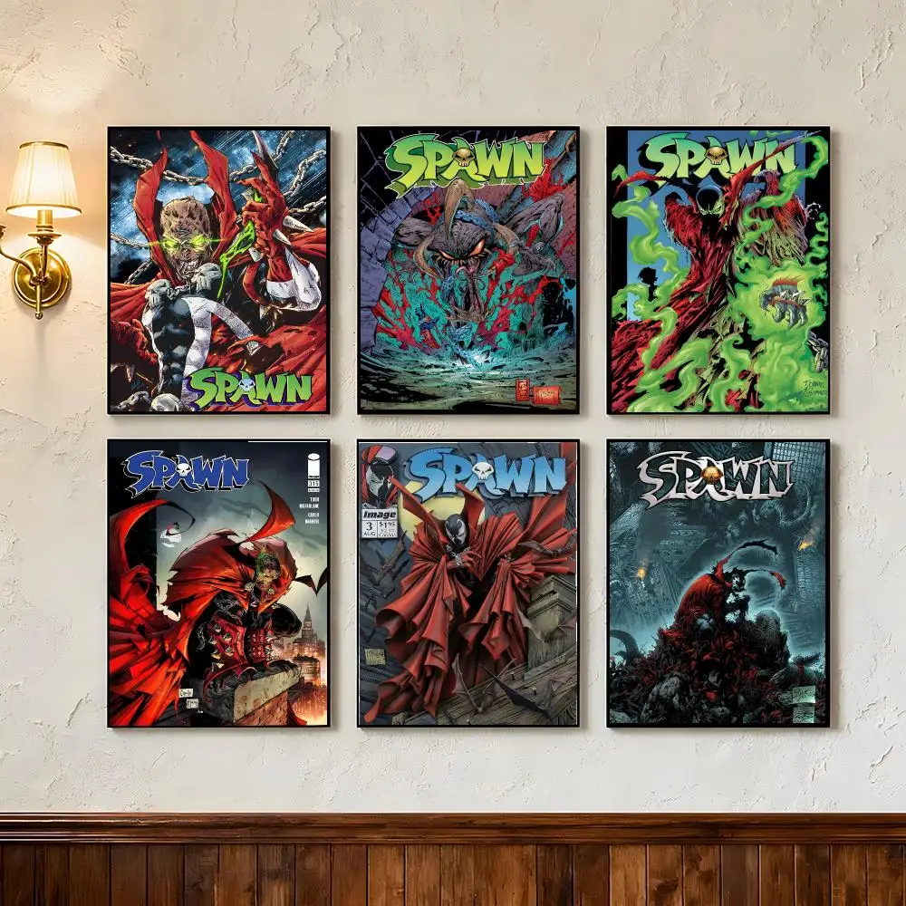 Comic Spawn Todd McFarlane Poster Wall Art Poster Prints Home Wall Decor Gift for Living Room, Bedroom Bar & Parlor