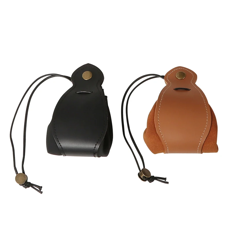 New Pu Leather Straw Bag With Braided Strap And Snap Closure For Holding Tobacco. Men'S Outdoor Smoking Accessory Storage Bag