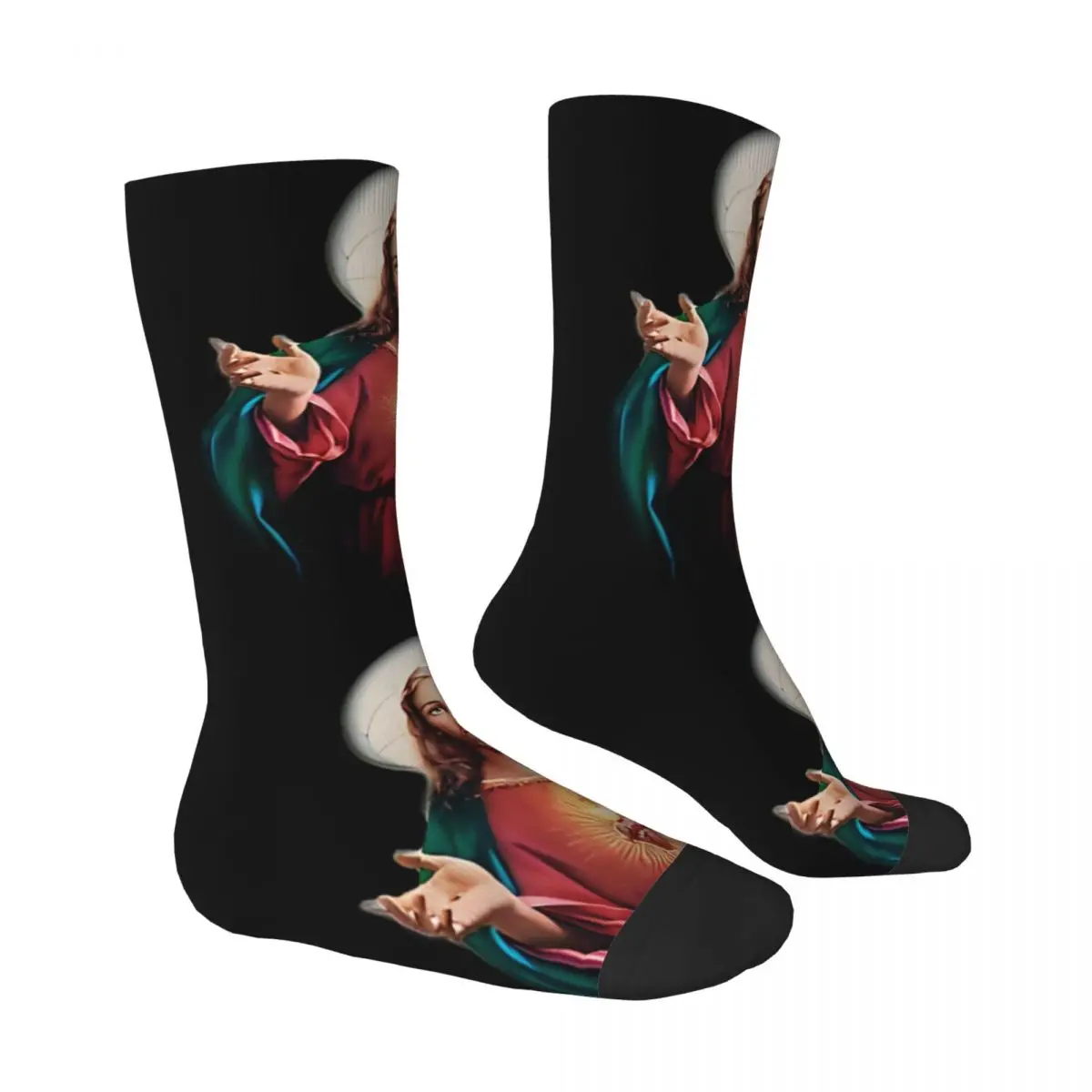 Christus Retter Jesus Socken männliche Herren Frauen Herbst Strümpfe Harajuku