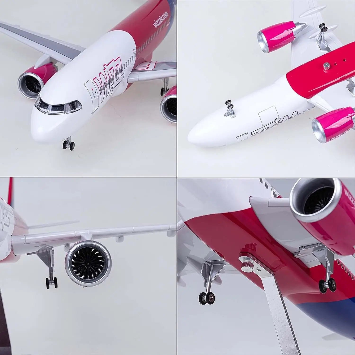Wizzair نموذج طائرة 47 سنتيمتر 1/80 طائرة A320neo A320 Neo Wizz نموذج طائرة يموت الصب طائرة لعب لعشاق الطيران