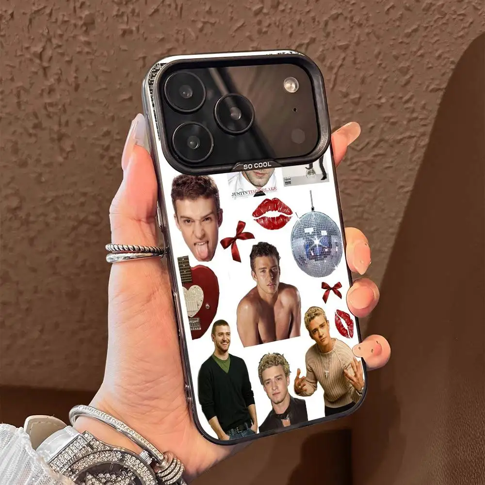 حافظة هاتف J-Justin Timberlake Justified لهاتف iPhone 15,16,12,14,13,17,11,E,Max,Plus,Air,Pro,Mini Black Tpu