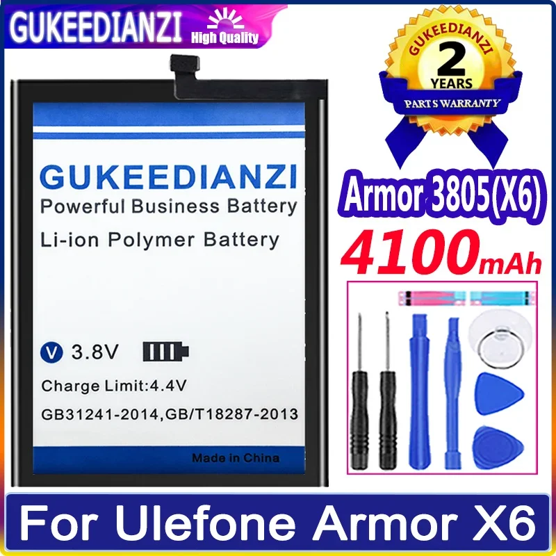 

GUKEEDIANZI Replacement Armor 3805 (X6) Battery for Ulefone Armor X6 4100mah