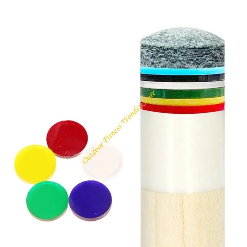 

E8BF 10Pcs Clear Acrylic Billiard Pool Cue Replacement Tips Pads Pool Tips Snooker Cue Tips for Pool Cues and Snooker
