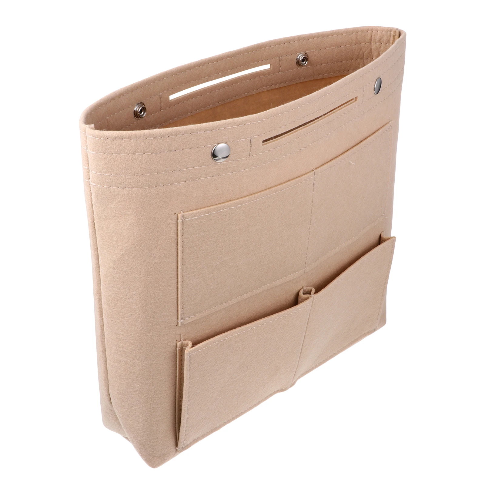 

Felt Material Large Capacity Makeup Bag Storage Organizer Portable Travel Tote Compartment Pouch Women Cosmetics Brush Holder