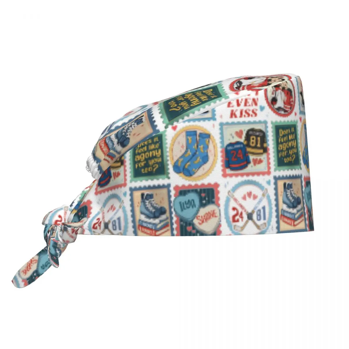 

Утепленные рабочие шапки-бини для медсестер унисекс, в стиле Y2K, с милым дизайном и завязками сзади, удобные медицинские шапки