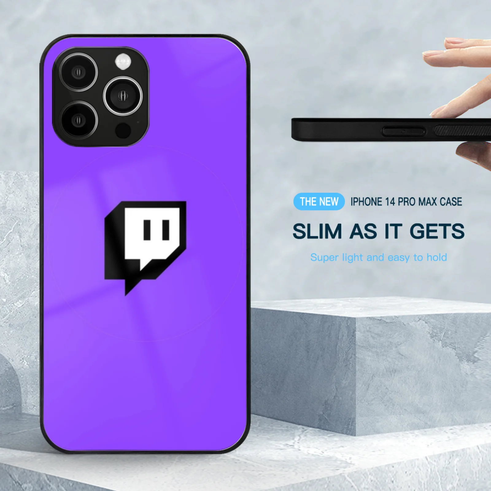 Twitch Tv Logo Icon New Tempered Glass Case On For Iphone 15 14 13 12 11 X 8 7 Soft Silicone Cover Twitch Tv New Logo Icon