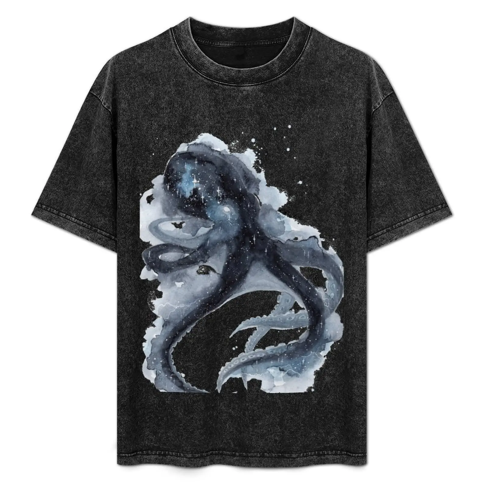 

Galaxy Octopus T-Shirt Work Utility Casual Tee Shirt