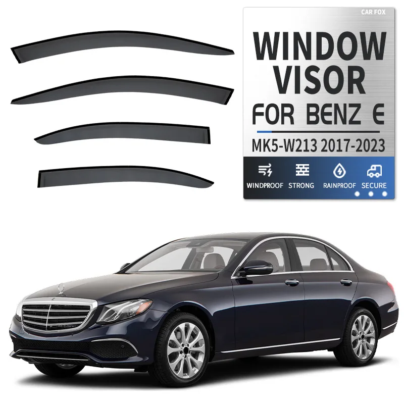 Window Visor Rain Guard Wind Deflector For Mercedes-Benz E-Class W211 Sedan Side Window Sun Rain Vent Shade Exterior Accessories
