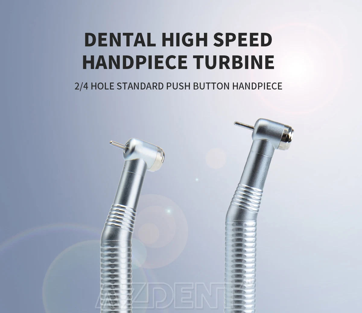 AZDENT Dental High Speed Handstück Standard Kopf Push Button Single Way Spray Zahnmedizin Medizinische Turbine Handstück – Detail 1