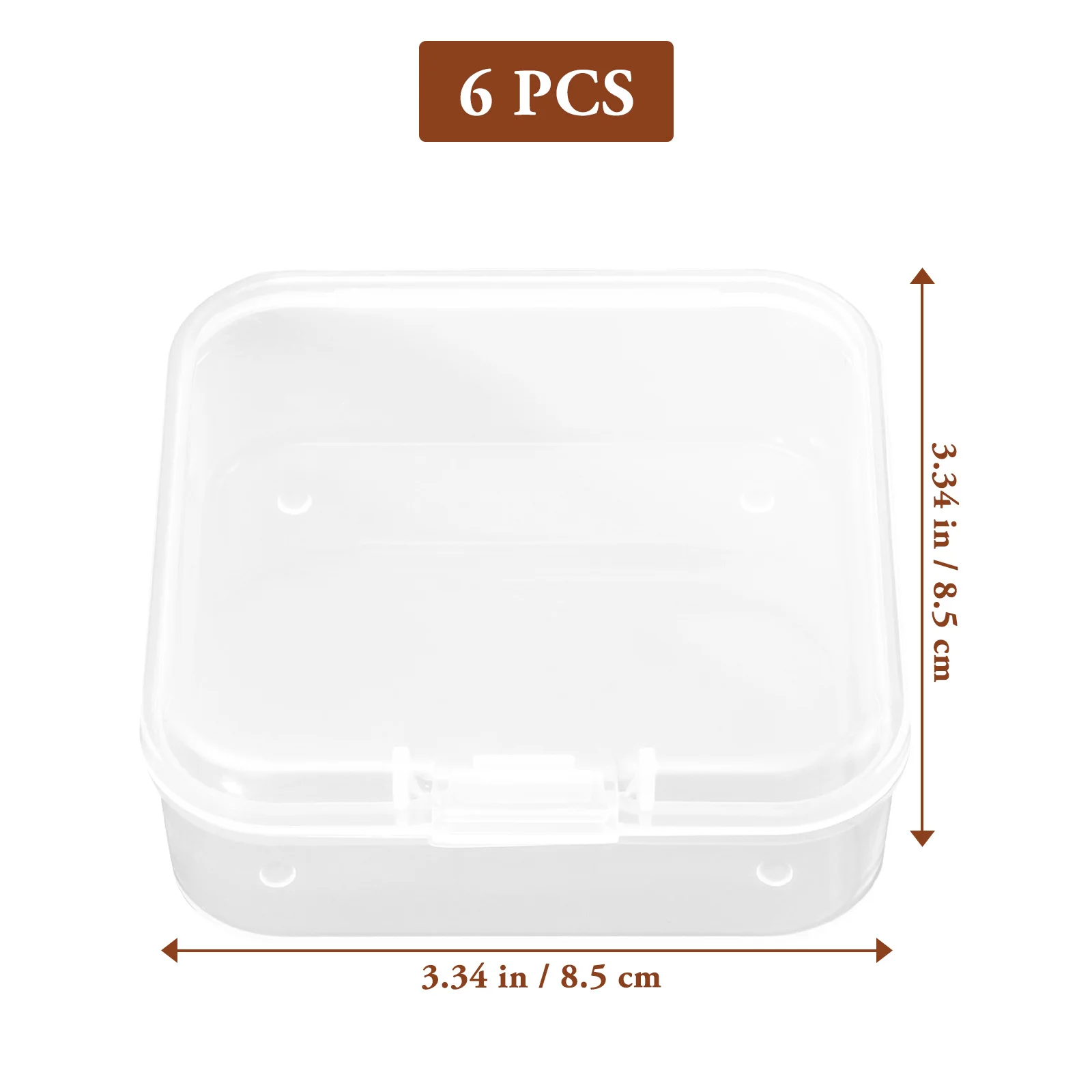 

6 Pcs Jewelry Storage Box Bead Holder Charm Organizer Press-on Nail Jewellery Container Beads Space Saving