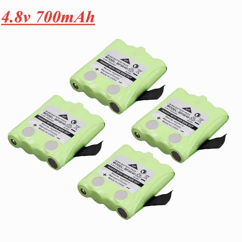 4.8V 700MAH NI-MH rechargeable Battery Pack For Uniden BP-38 BP-40 BT-1013 BT-537 GMR FRS 2Way Radio battery Pack