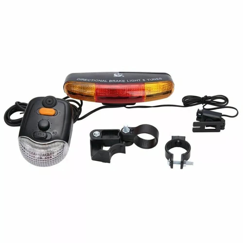 

New Multifunctional LED Bike Bicycle Brake Lights Plastic With Horn Cycling Taillight Bike Turn Signal Light Lamp Biking