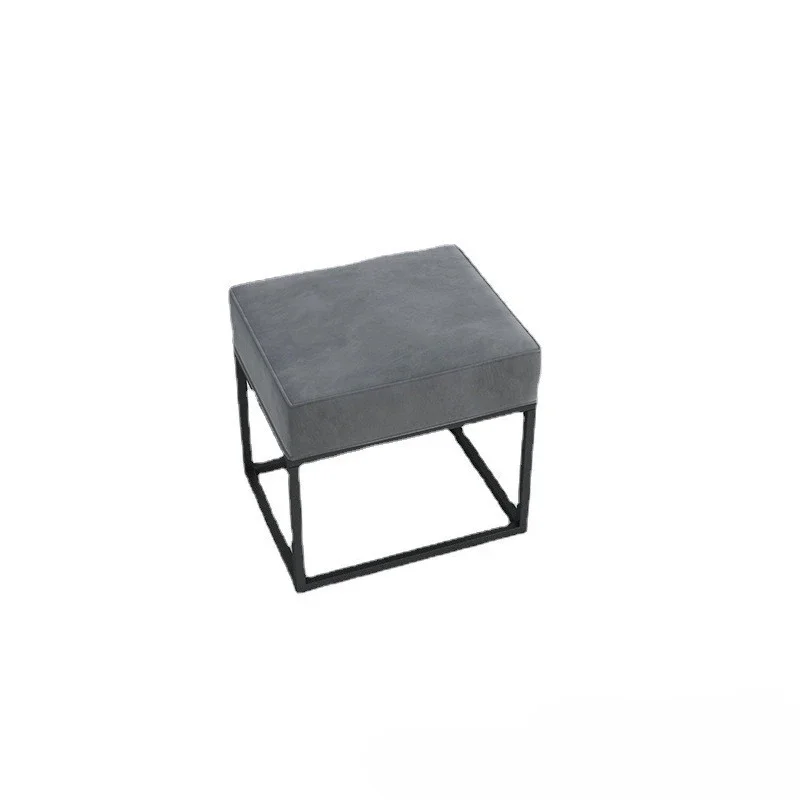 Simple light luxury long strip shoe store rest shoe try clothing store fitting room stool