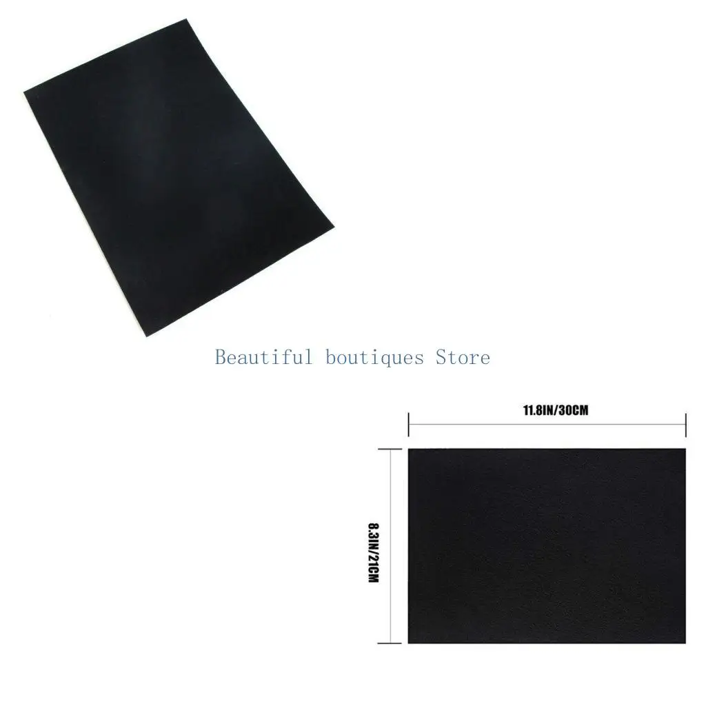 

U4LF Клей Назад Черный Войлок Ткани Клейкие Листы для Художественных и Ремесленных Подкладок Шкатулки Для Ювелирных Изделий