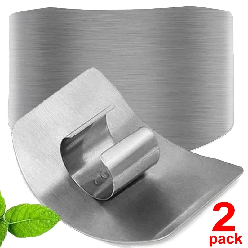 Stainless Steel Finger Guards for Cutting  Assist Vegetable Slice Cutter Tool Finger Protector Knife Blade Kitchen Gadget Tools