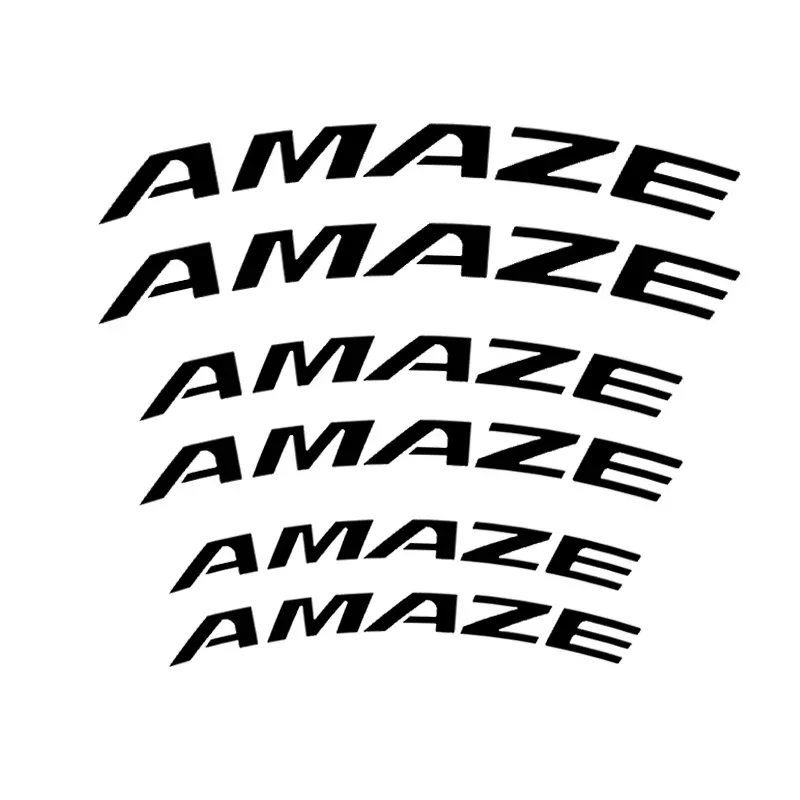 6pcs Heat Resistant Car Wheel Brake Caliper Sticker for Honda AMAZE Badge Modified Auto Tire Hub Vinyl Decals Decoration