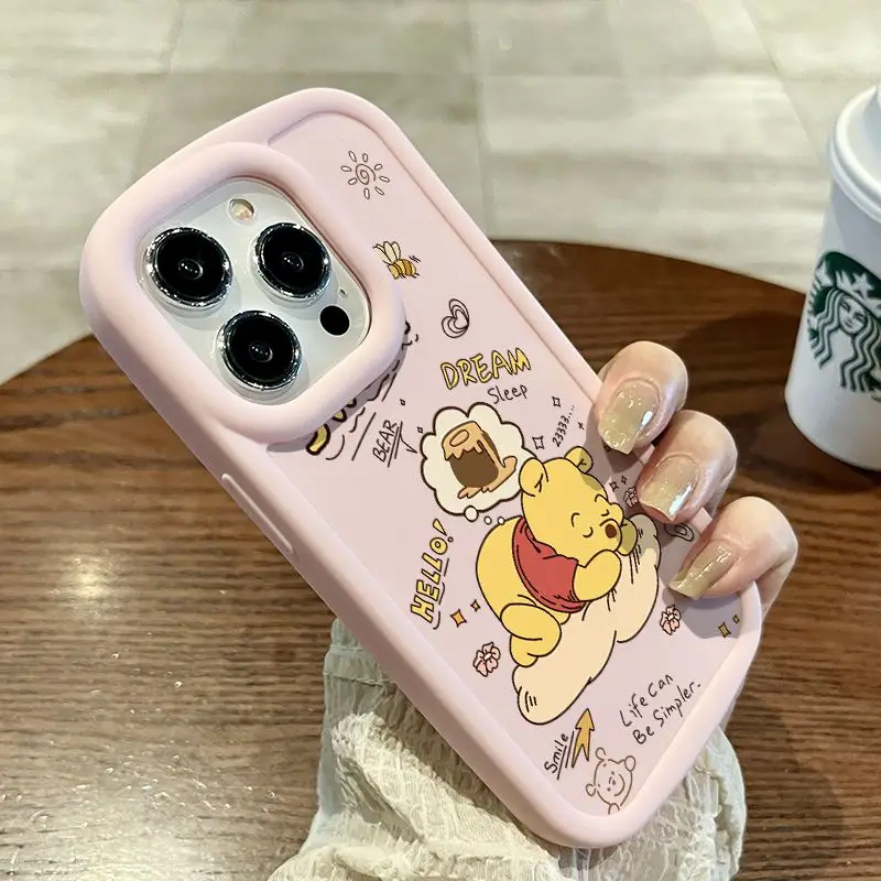 Disney winnie pooh dream Honey電話ケース、iPhone 15、14 pro max、13、12、11 pro、xs max、xs、xr用のソフトシリコンキュレートカバー、新しい