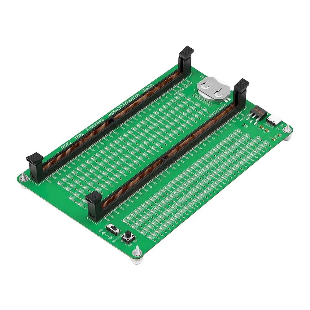 LED-Based DDR5 Tester Designed for Accurate Testing of For DIMM Modules Including Latency Timing and Signal Integrity