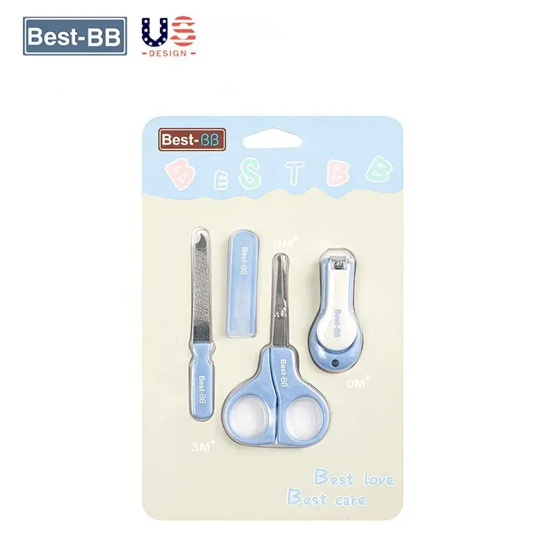 Babies\' Nail Clippers Newborn Baby Care Nail Clippers Tools Suit Infant Pliers Children Anti-cut Meat Nail Scissor Set Suit