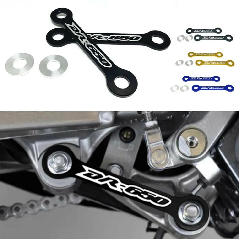 

3D CNC Drop Link Absorber Lowering Dct For SUZUKI DR 650SE 1996-2019 DR650SE LOGO Rear Suspension Lowering Link Kit
