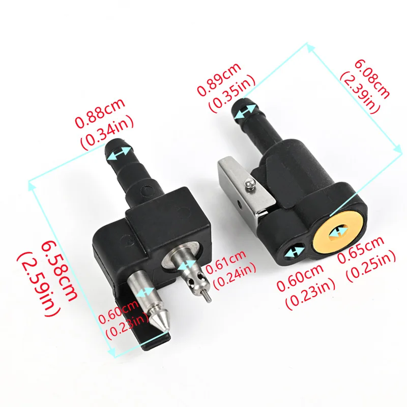 

Outboard motor parts for JOHNSON Suzuki: Fuel line connectors