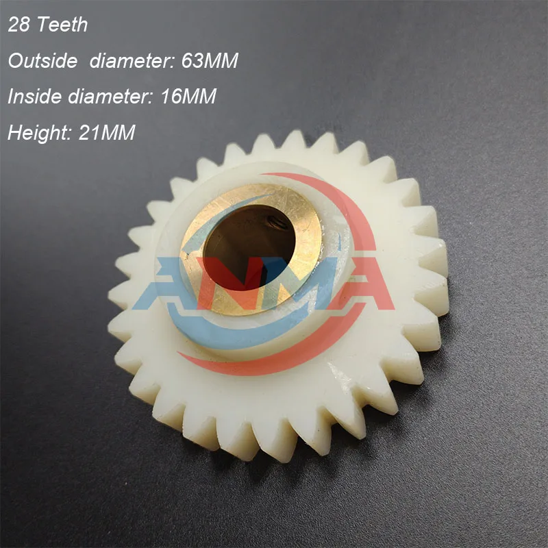 1Piece Komori Gear Nylon Water Roller White  28 32 34 35 36 37 38 39 40 Teeth Nylon Gear For Komori Offset Printing Machine Part