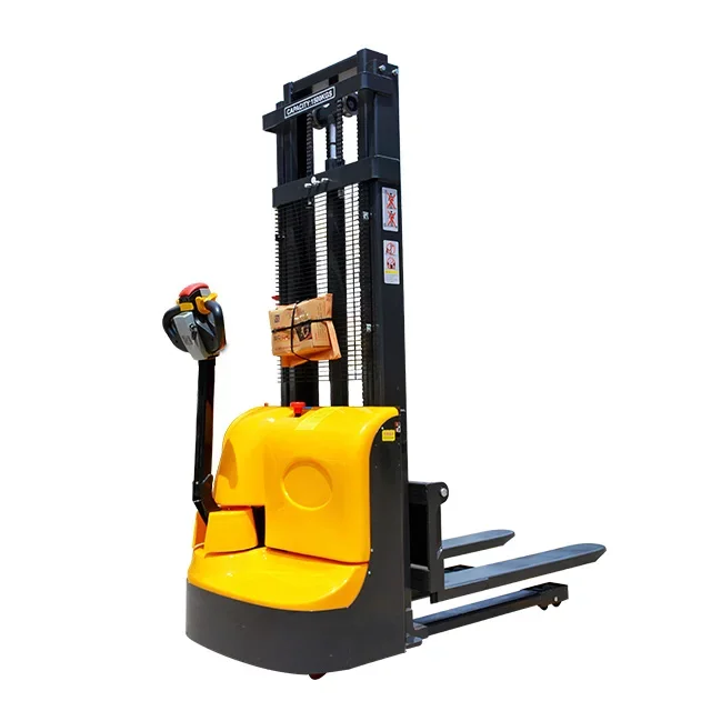 YG Customized Full Electric Forklift 1000kg 1500kg 2000kg, Lifting Height 1.5meters Mini Electric Stacker Forklift Cheap Price