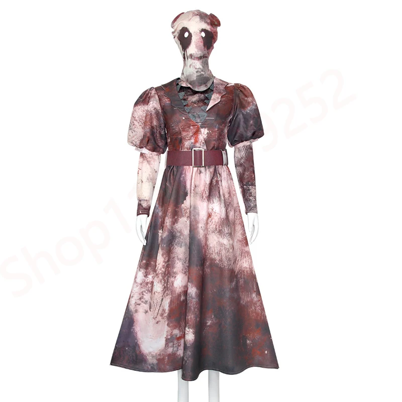 Silent Hill Dead by Daylight Butcher Ghost Npc Cosplay Costume Zombie Nurse Sally Smithson Dress Mask Halloween Scary Fantasia