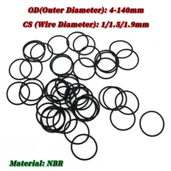 Nitrile Rubber High Pressure O-Rings / O-ring Rubber Gaskets Seal Ring  Faucet Sealing Valve O Rubber Rings CS 1/1.5/1.9mm