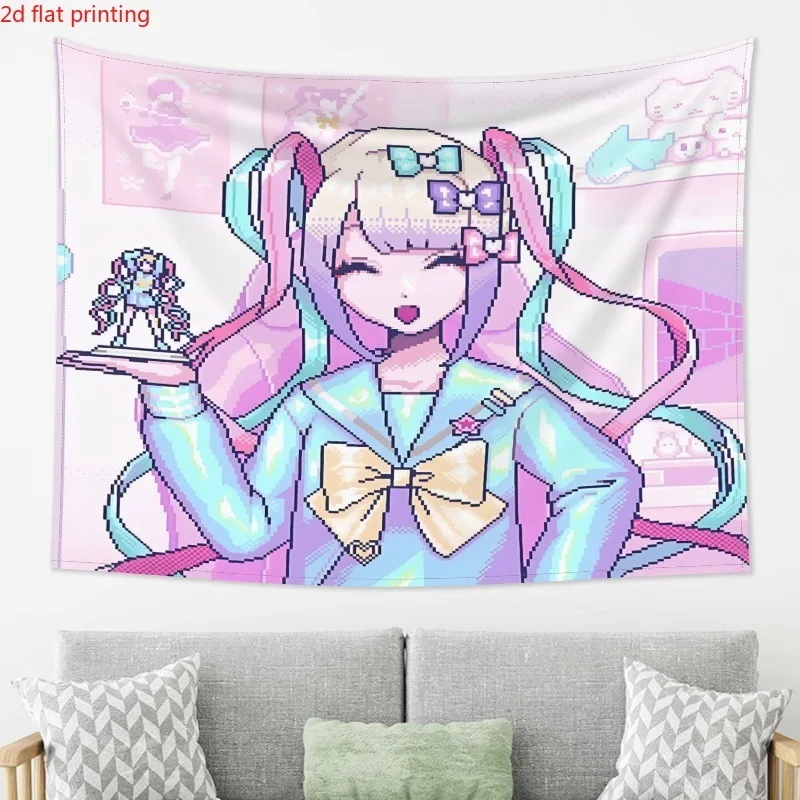 VIKAMA Super Sky Sauce Simple Wind Tapestry, Soft Cute Y2K Wall Art for Bedroom Living Room Decor