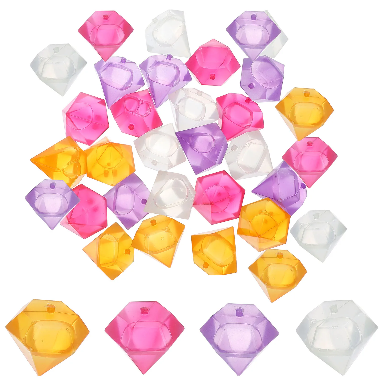 

24pcs Whiskey Ice Cooling Clear Fake Ice Beverage Freezer Kitchen Balls Cube Cubes Bar Tools