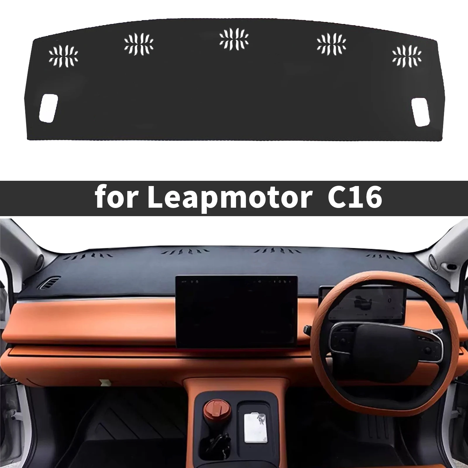 

fit for Leapmotor C10 C16 NO LOGO Car Dashmat Dashboard Cover Mat Dash Pad Sunshade Protective Carpet Accessories