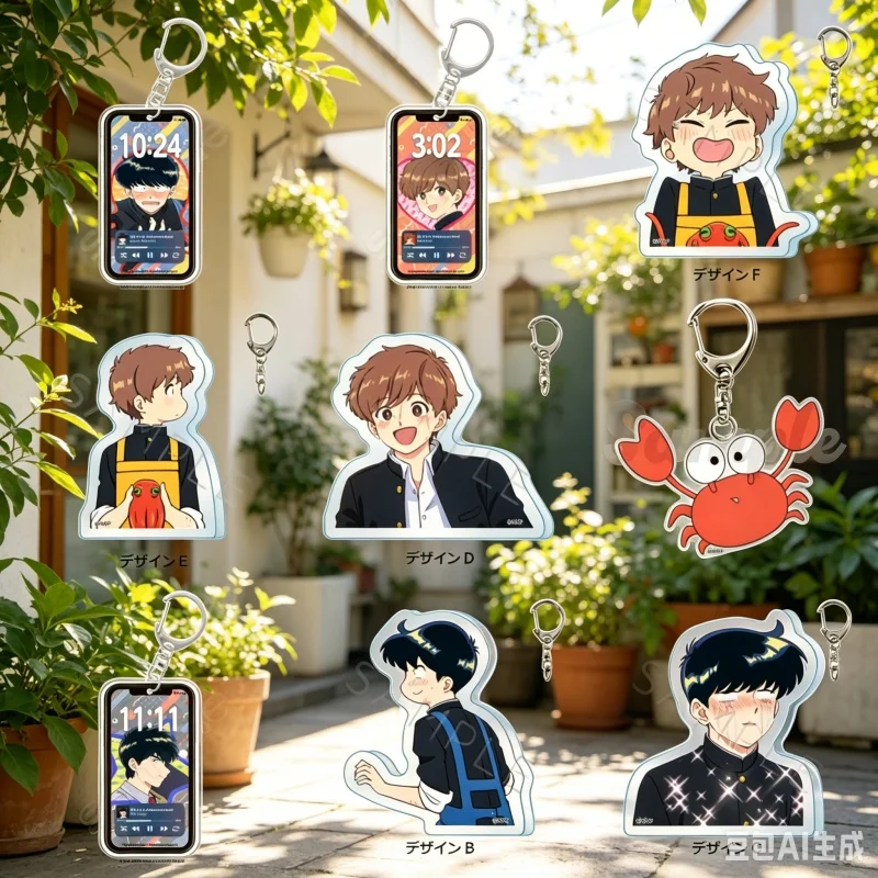 Anime Go for It, Nakamura!Acrylic Pendant Keychains Accessories Decor Gifts Character Okuto Nakamura Hirose 6cm phone decoration
