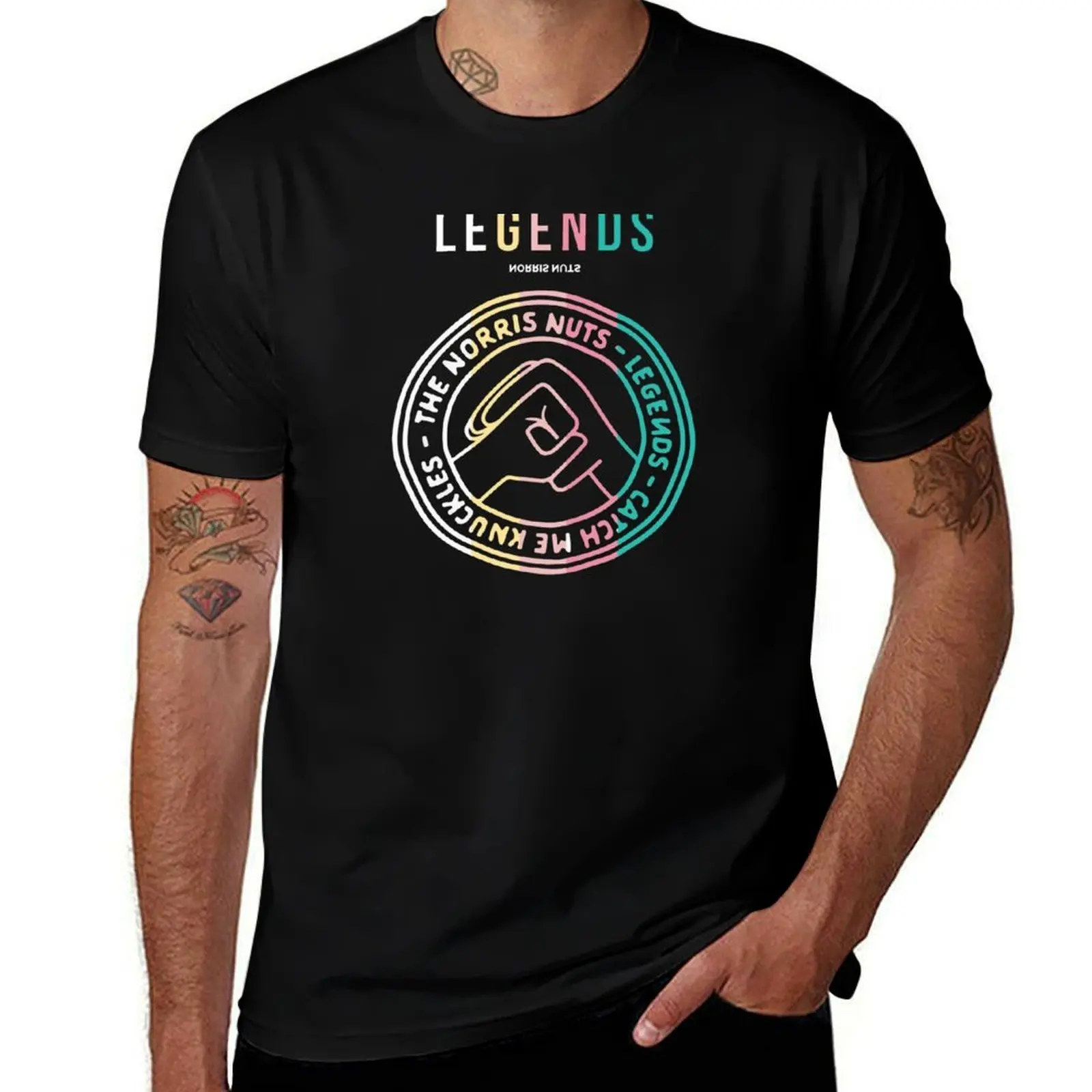 

Футболка Norris Nuts Legends, мужские футболки, хлопковые футболки для мужчин, винтажная футболка с рисунком