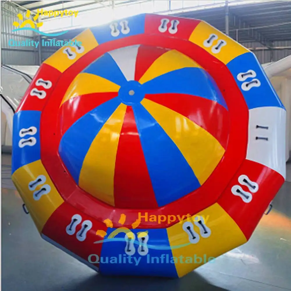 ea Inflatable Flying Disco Boat,Inflatable Rocking Water Floating Saturn Towable